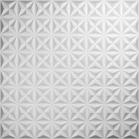Ekena Millwork Coralie EnduraWall Decorative 3D Wall Panel, White, 19 5/8"W x 19 5/8"H WP20X20CIWH